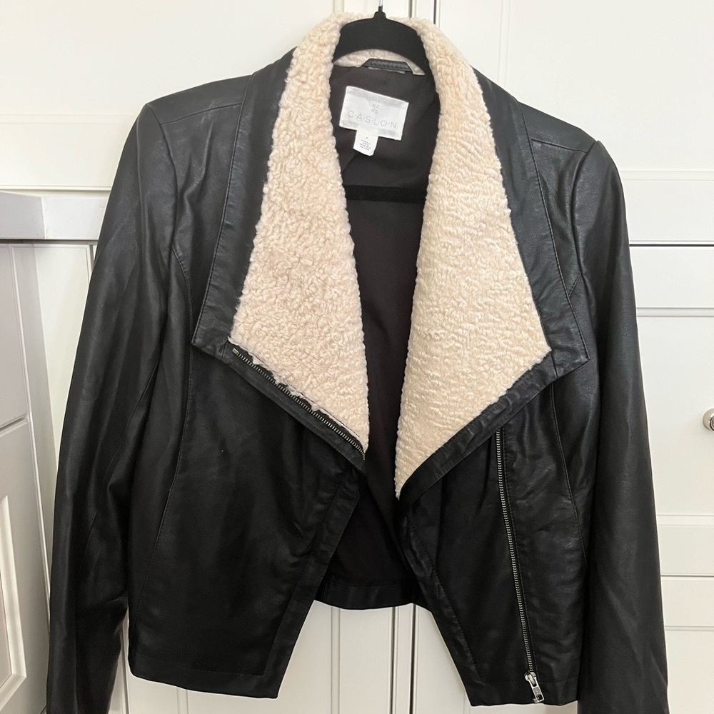 Caslon faux leather jacket